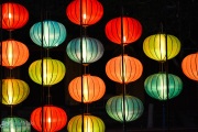 Lanterns Celebrating Tet New Year in Vietnam