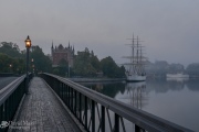 Foggy Stockholm Harbor