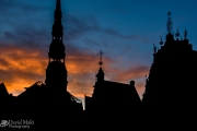 Sunrise Over Riga Latvia