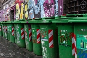 Colorful Trash Bins